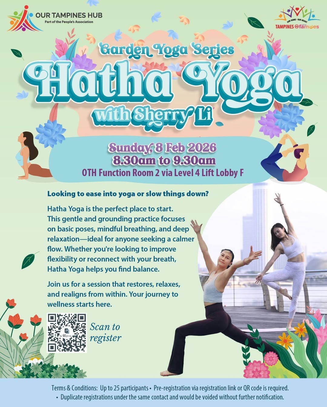 A peaceful Hatha yoga session focusing on mindful movement and relaxation.