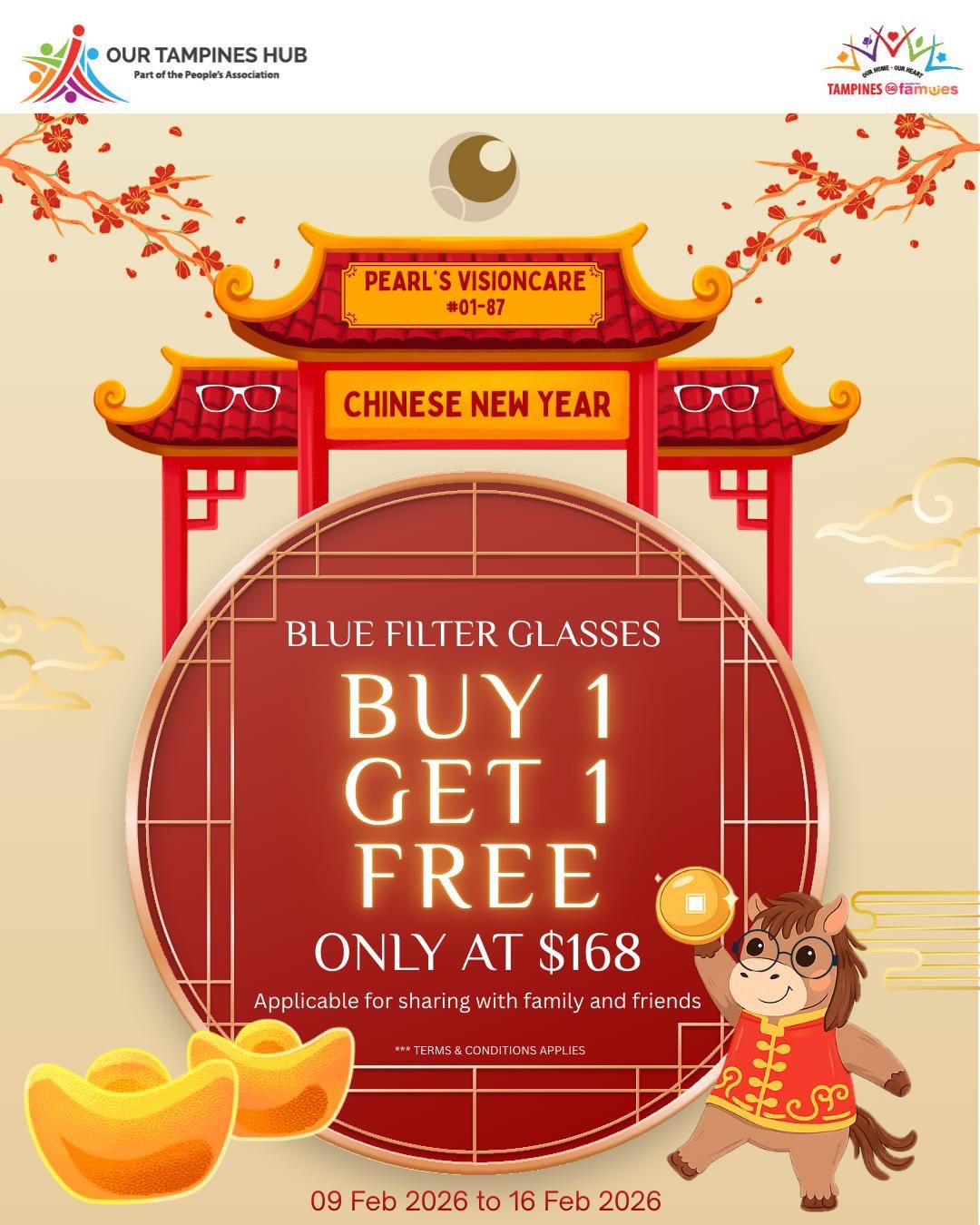 A stylish pair of blue filter glasses on display