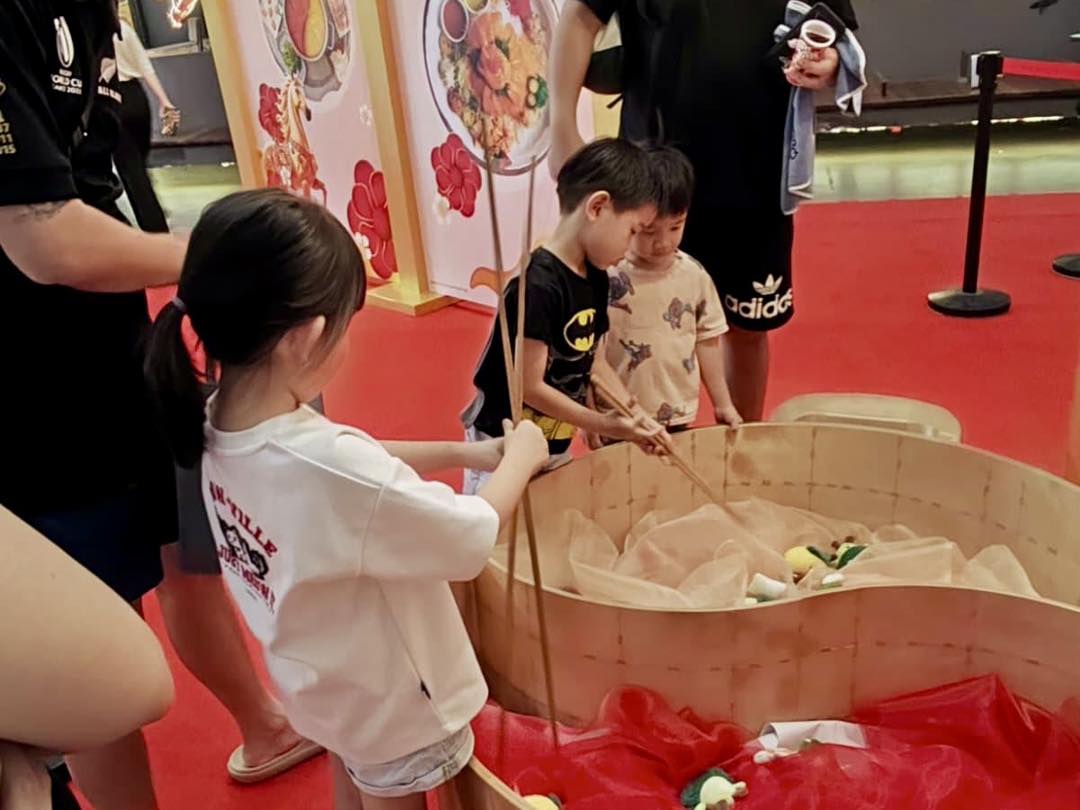 Participants engaging in cultural crafts