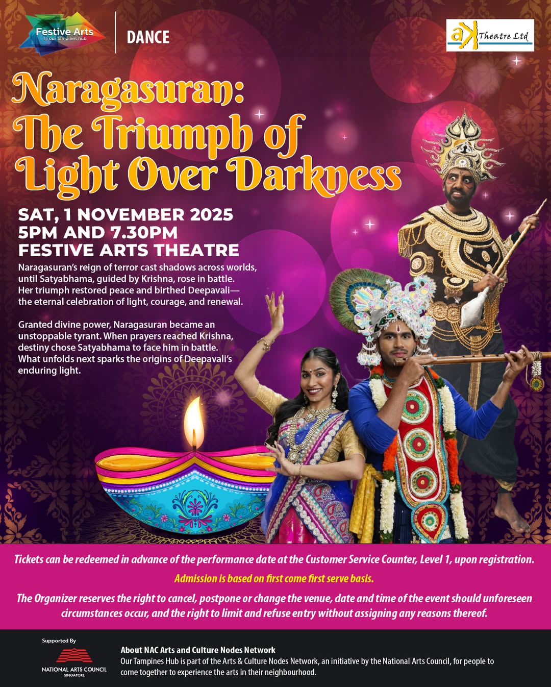 Deepavali's Origin: Satyabhama's Mythic Triumph Live Onstage