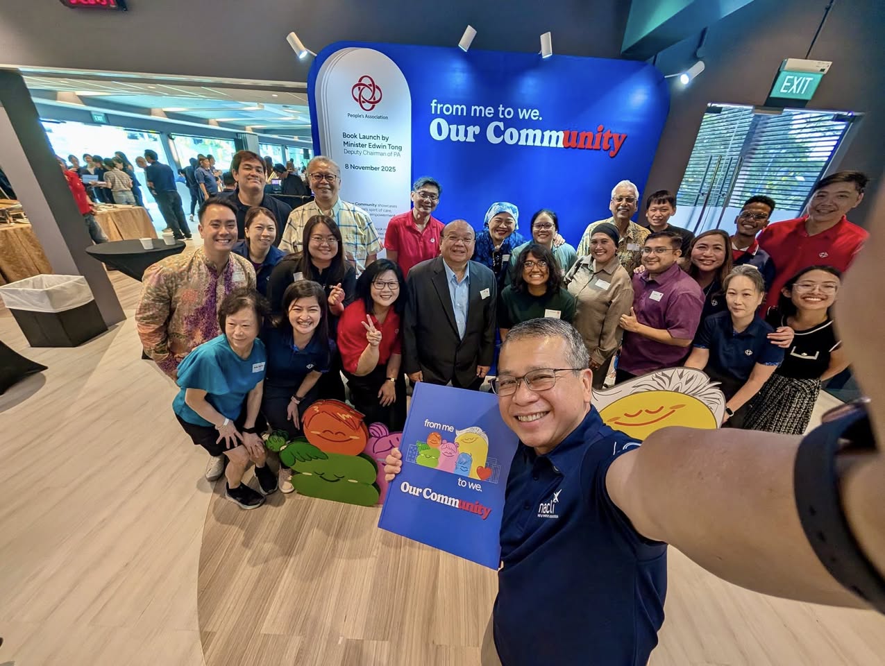 Community members engaging in a local event