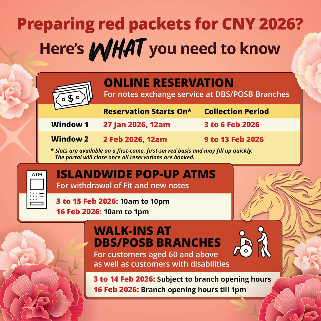 New bank notes for Chinese New Year at Our Tampines Hub