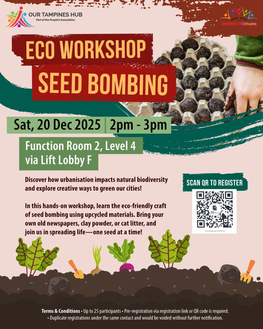 Handmade seed bombs crafted from natural materials, ready for planting