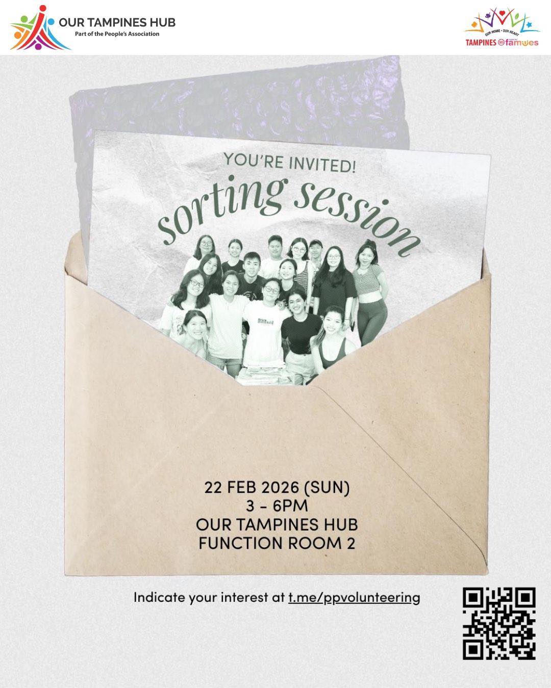 Community volunteers sorting through reusable packaging materials to promote sustainability.