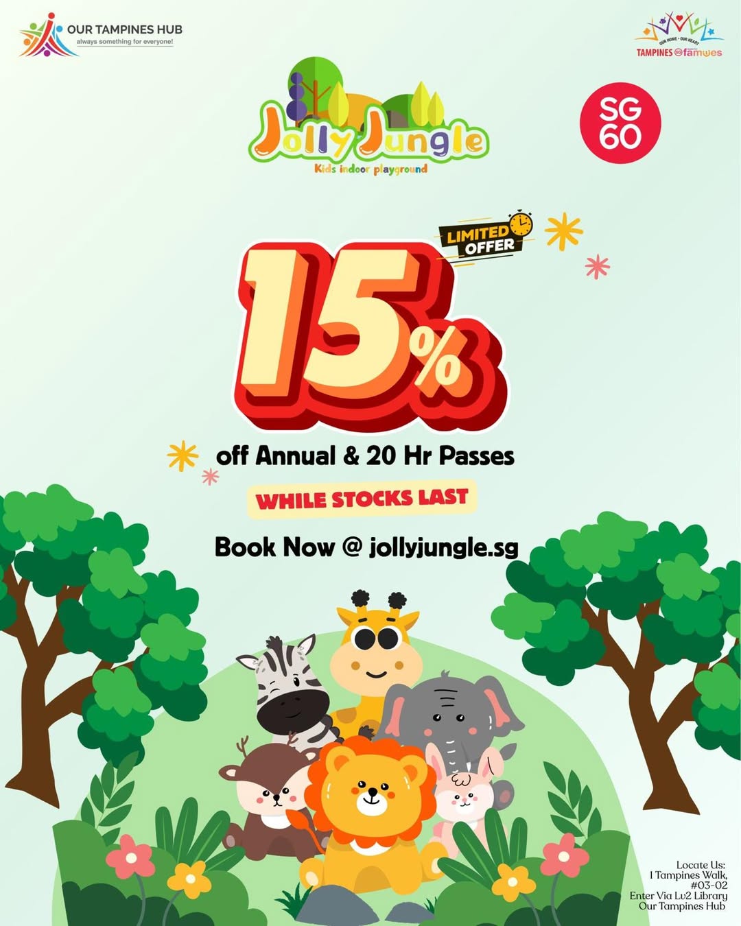 Children enjoying a vibrant indoor playground at Jolly Jungle.