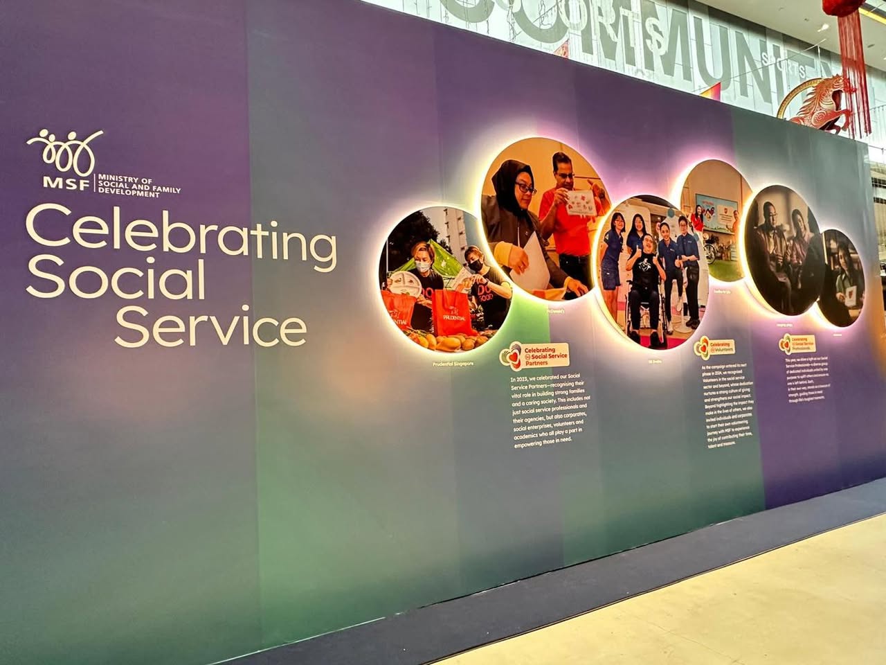 Interactive displays at the MSF roadshow