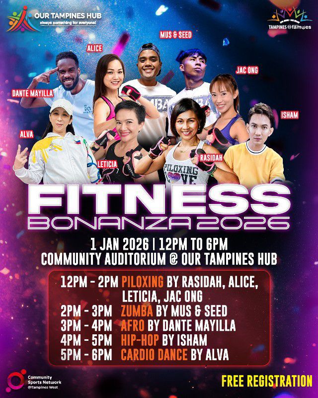 Participants actively engaged in a group fitness session at Fitness Bonanza 2026.