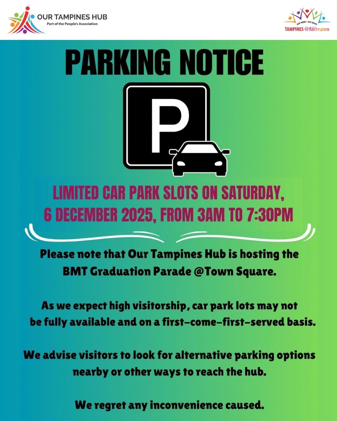 Our Tampines Hub Town Square during an event