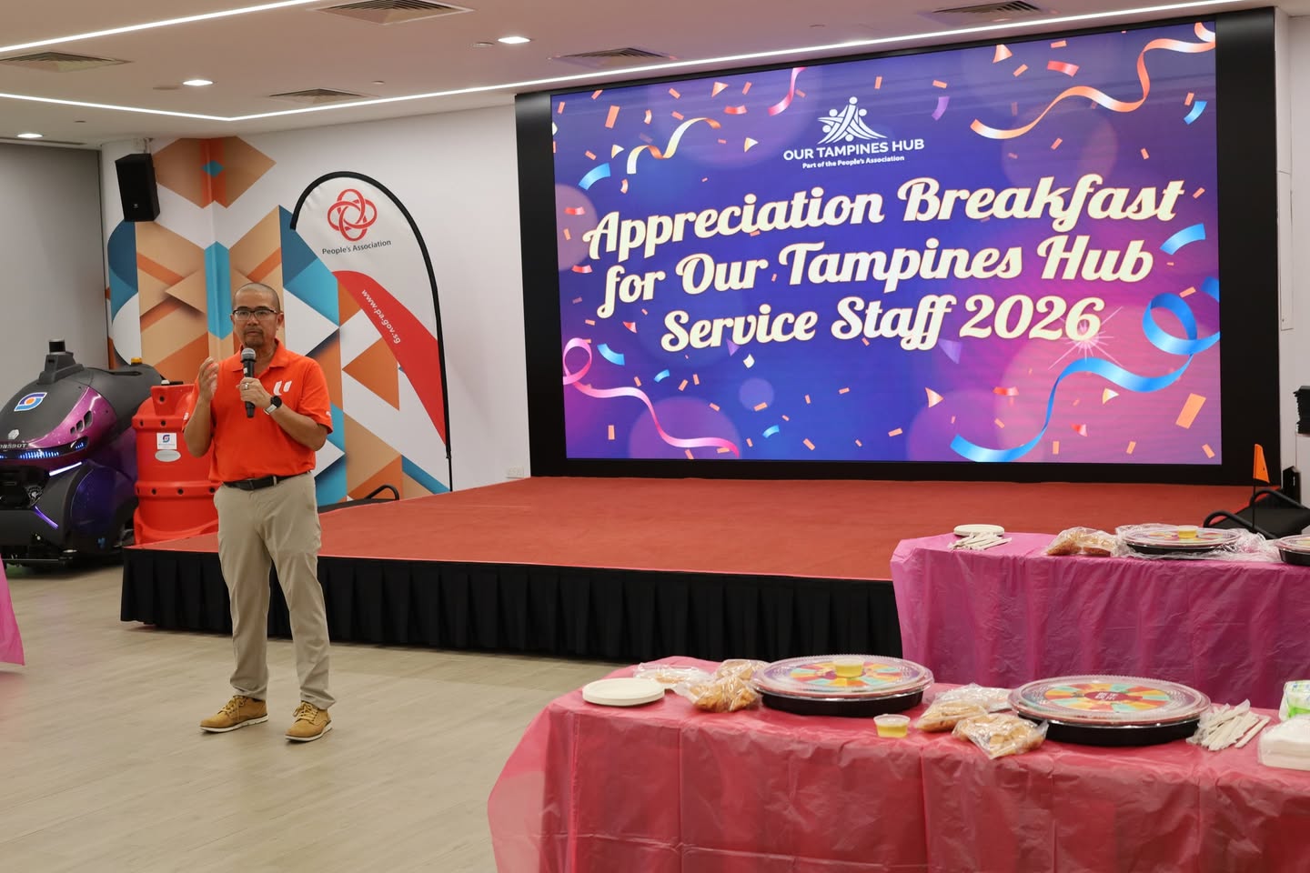 NTUC U Care Centre representatives sharing insights on the Progressive Wage Model