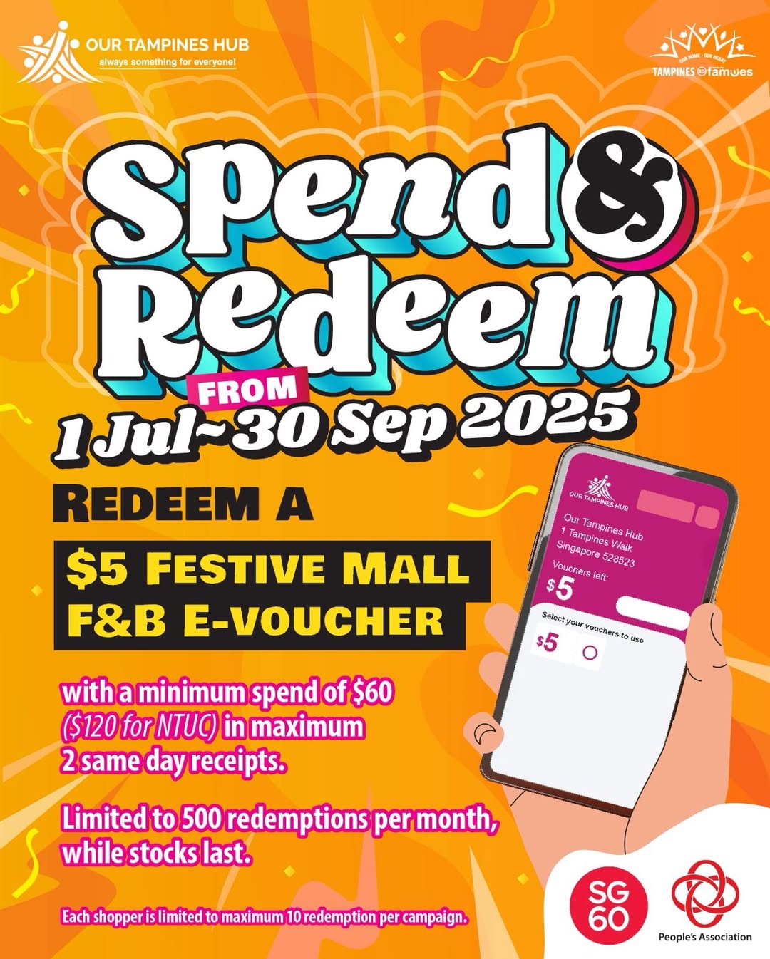 Festive Mall F&B E-Voucher Promotion Banner