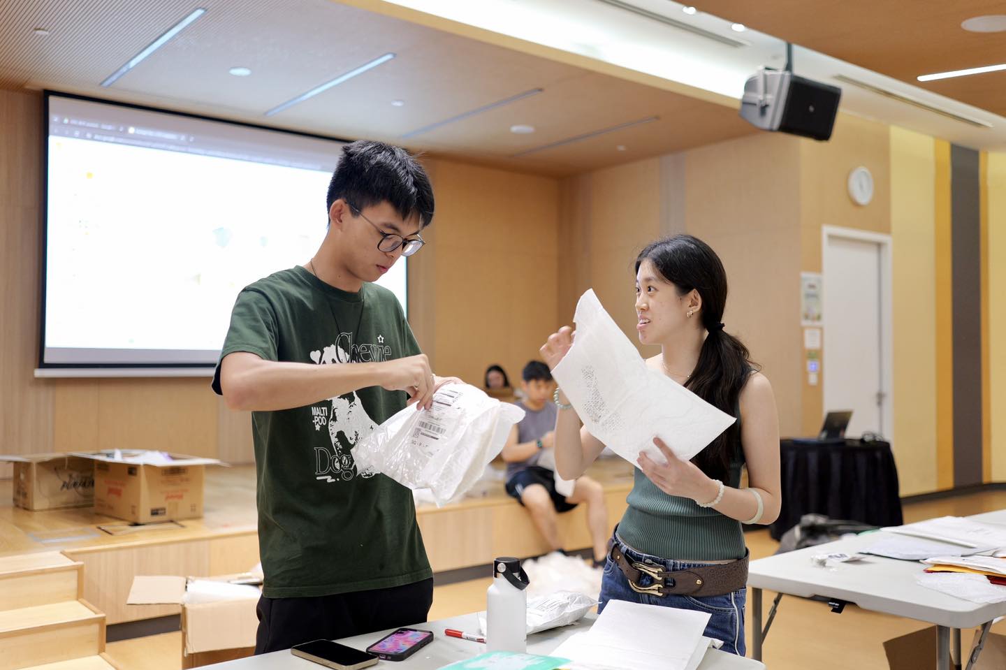 Volunteers at the Package Pals September Sorting Session at Our Tampines Hub.