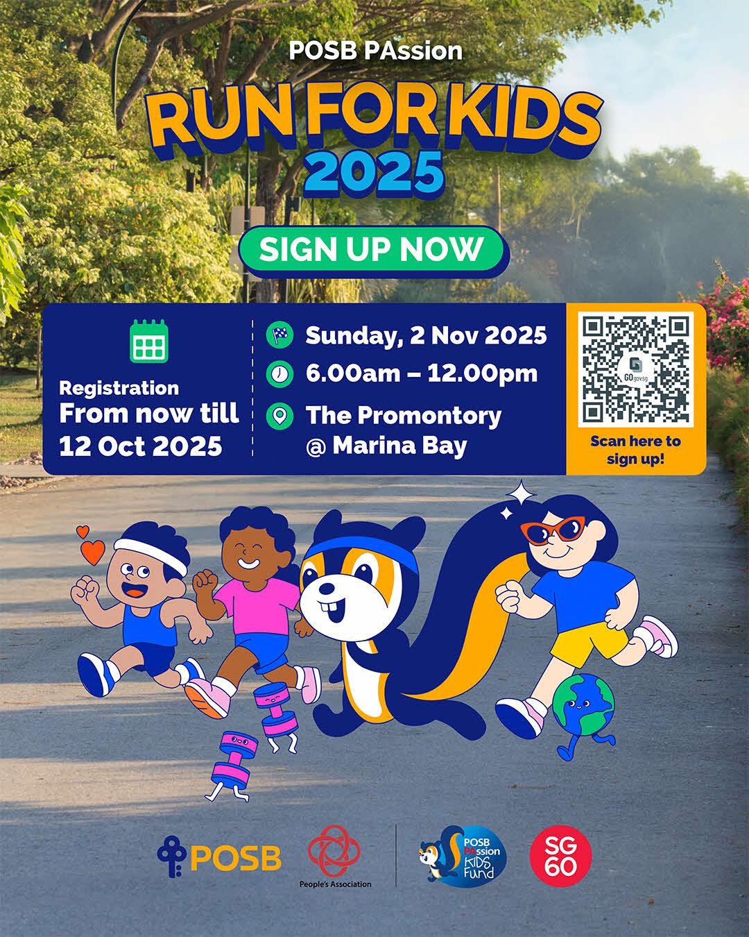 Children joyfully participating in a fun run event