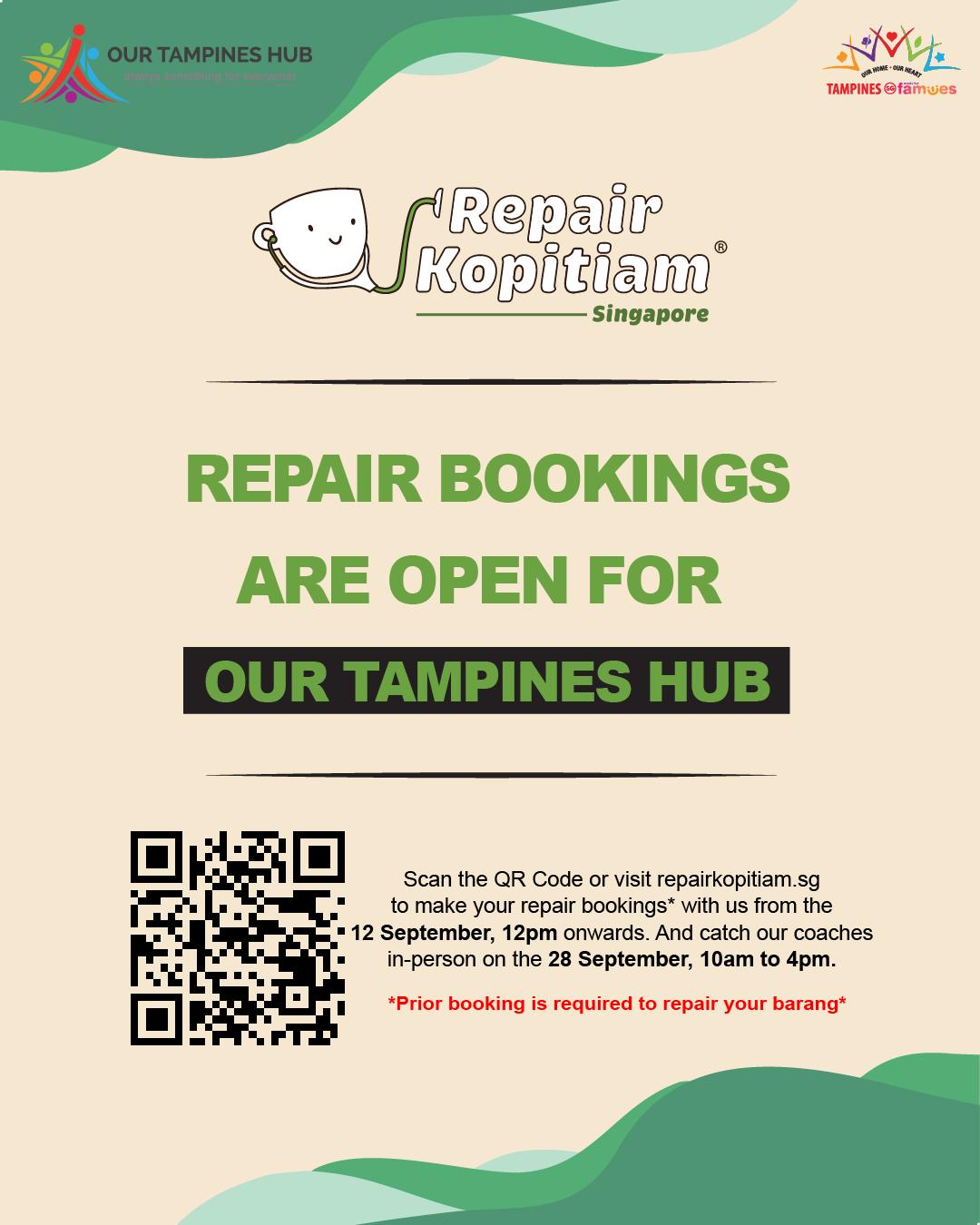 A community member learning to repair an item at Repair Kopitiam Singapore.