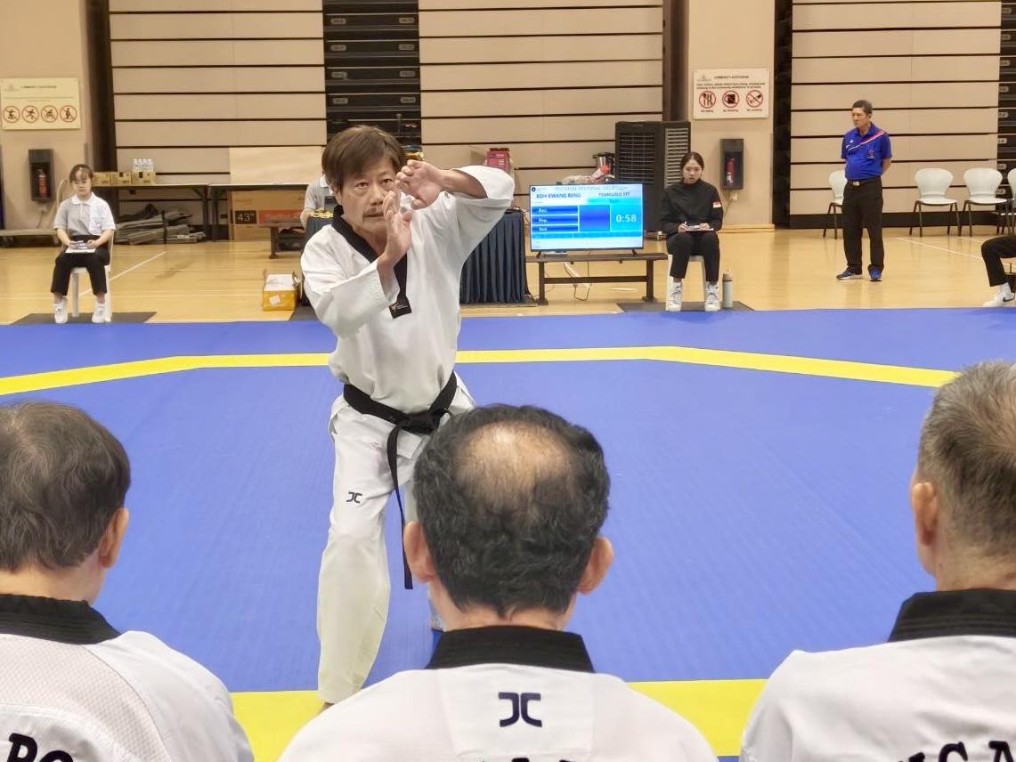 Taekwondo athletes competing at the SG60 Taekwondo Legends Championship