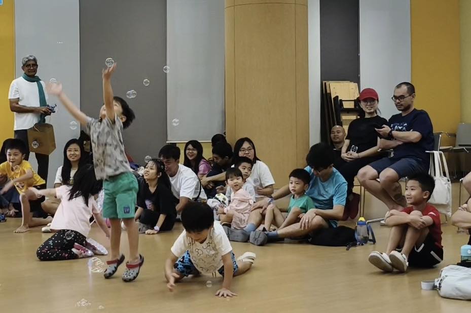 Children gathered for a storytelling session at Our Tampines Hub