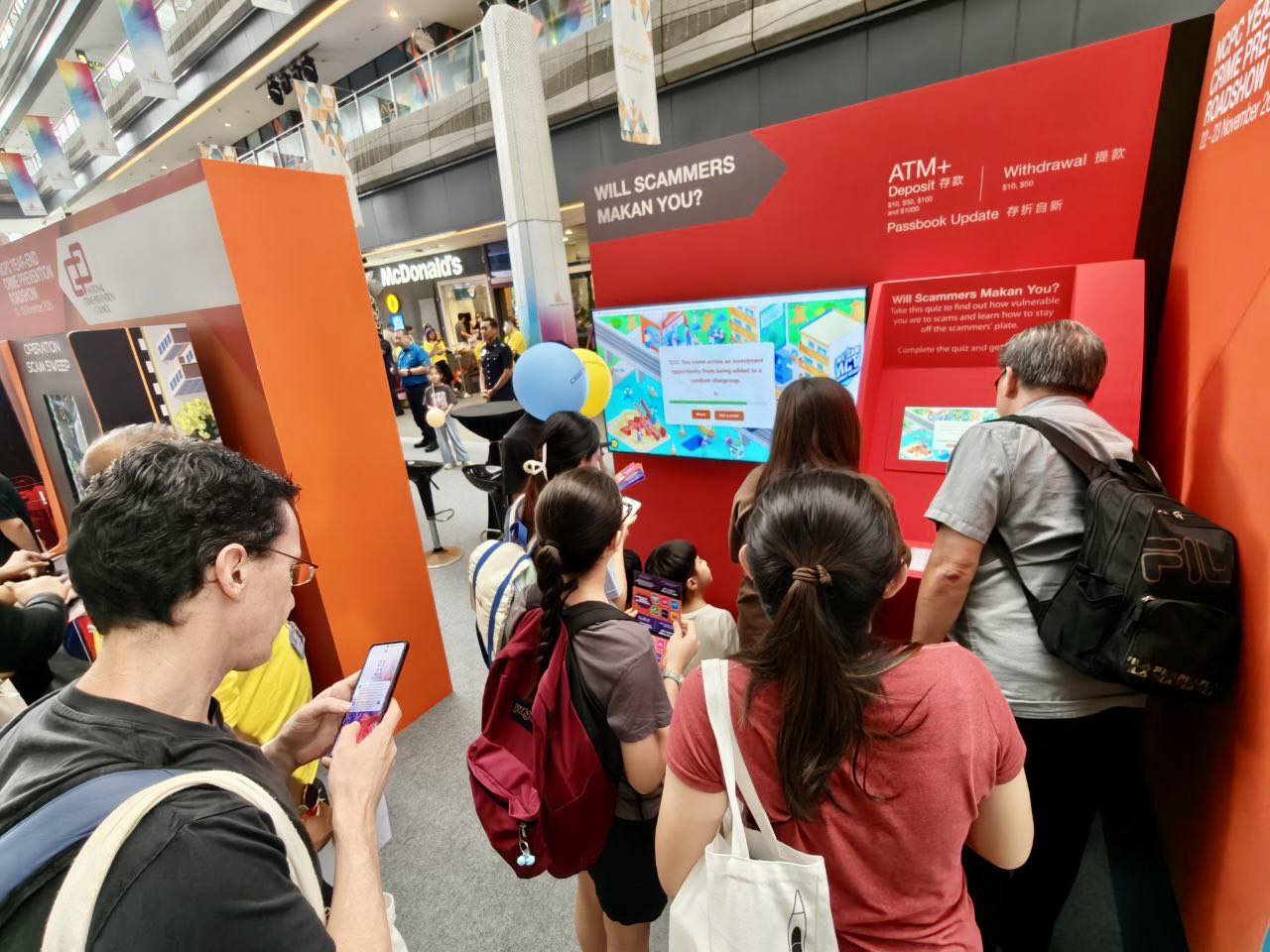 Cheerleaders performing at the NCPC Year-End Crime Prevention Roadshow