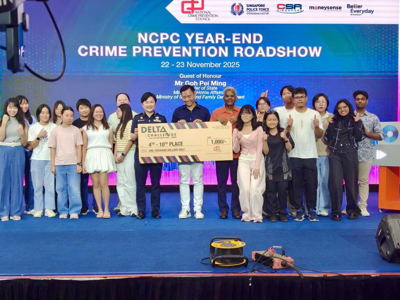 Participants gathering at the Crime Prevention Roadshow event