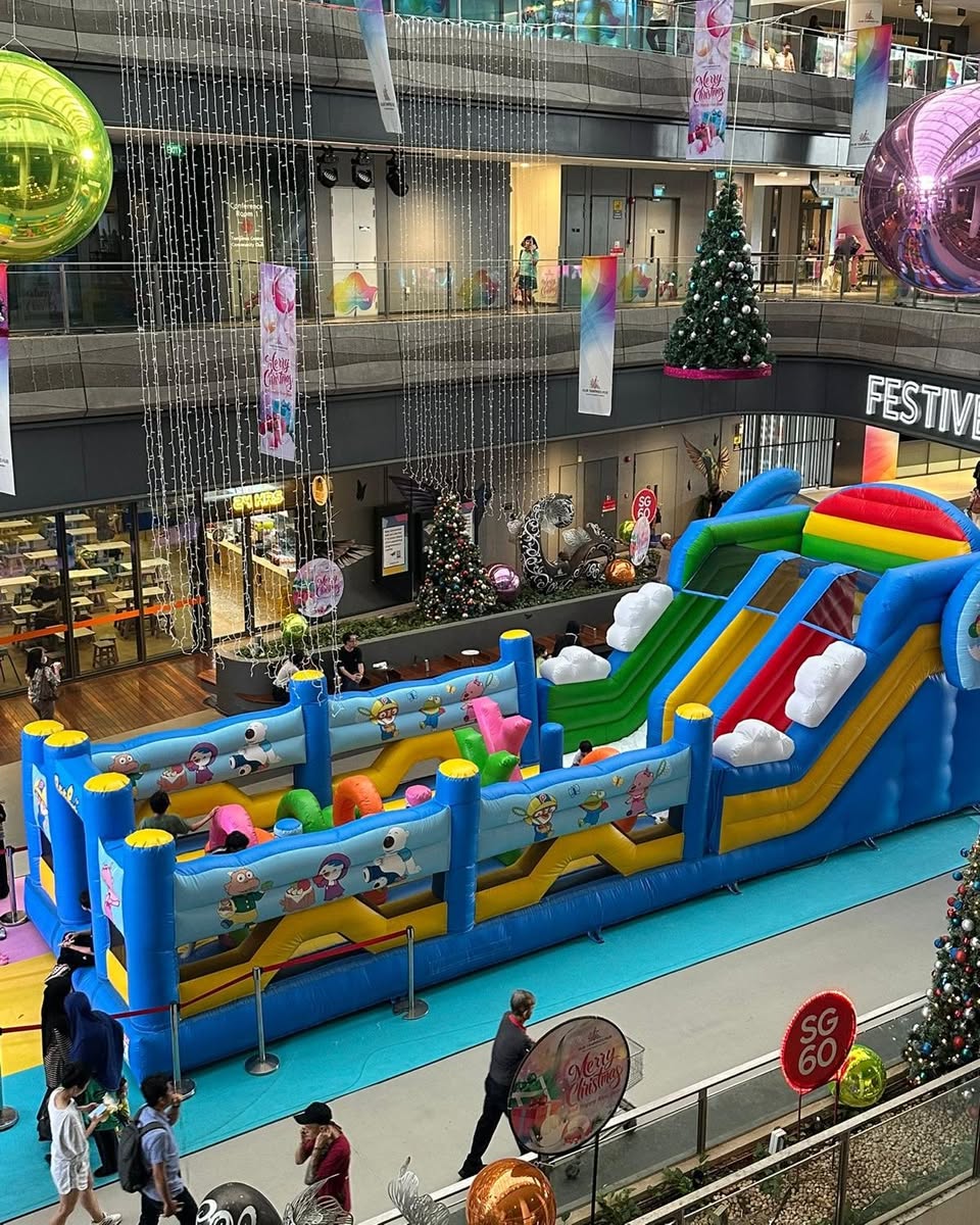 Children enjoying festive activities at Our Tampines Hub