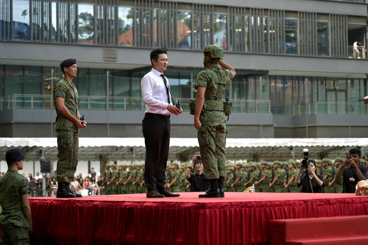 Graduating recruits at Our Tampines Hub