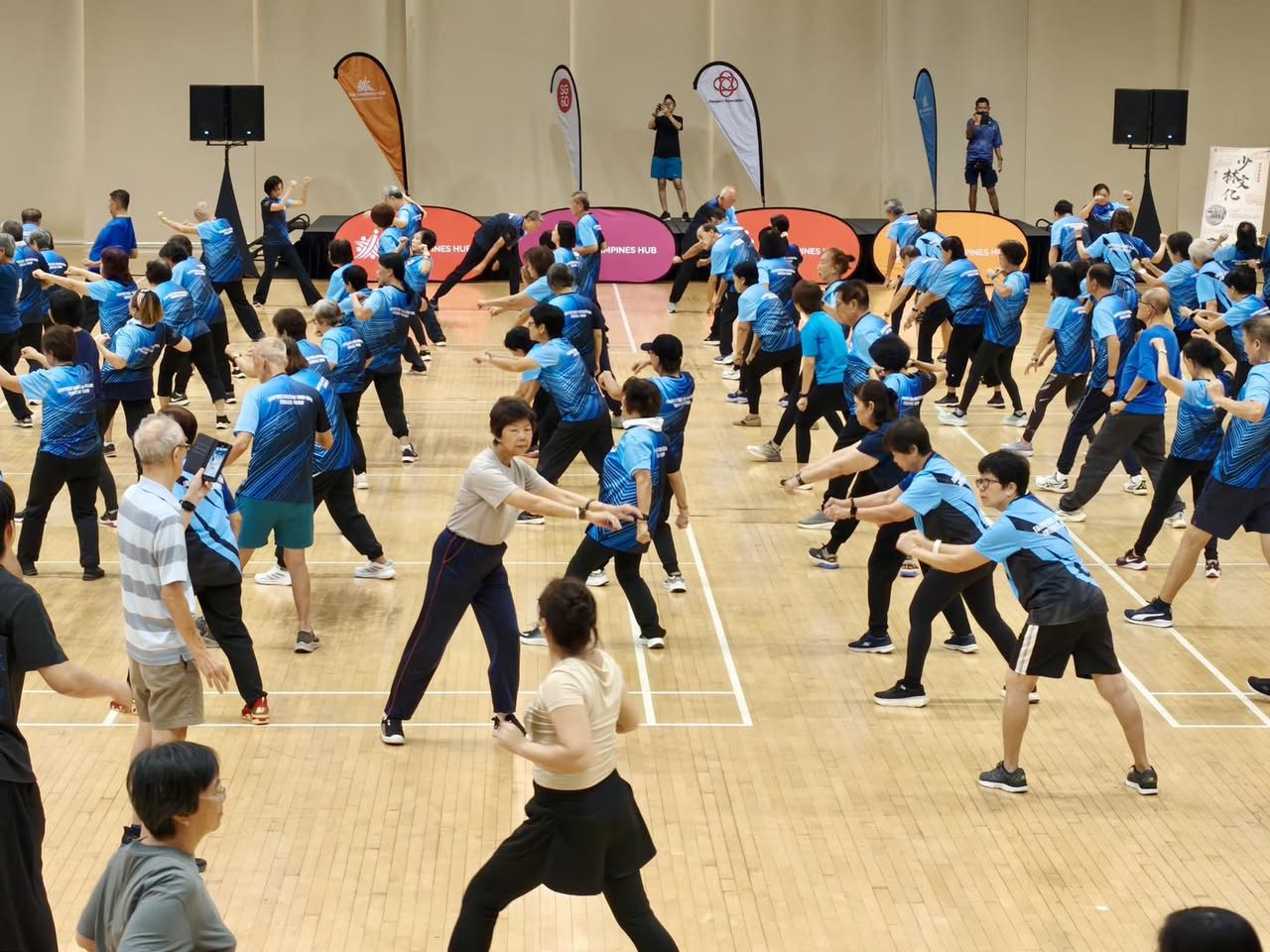 Qigong practice during the Healthy Lifestyle Exchange