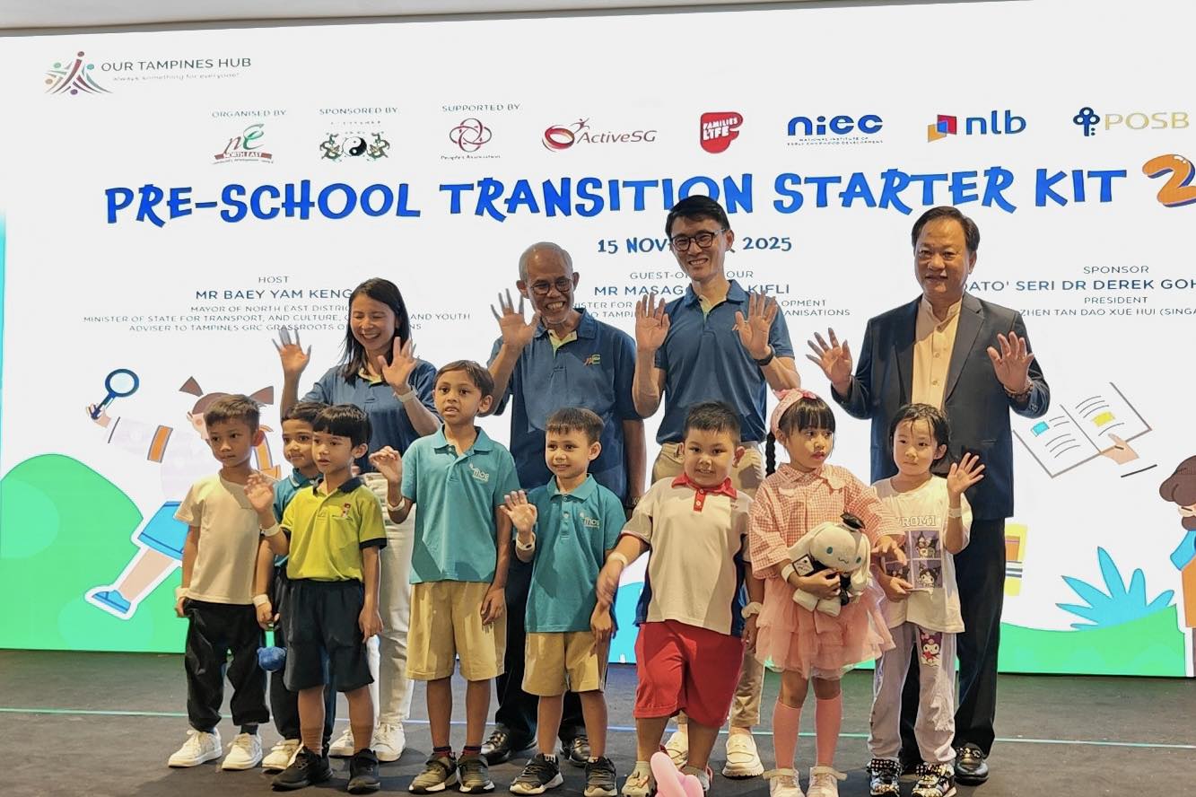 Preschoolers interacting with an exhibit at the Pre-School Transition Starter Kit 2025 celebration.