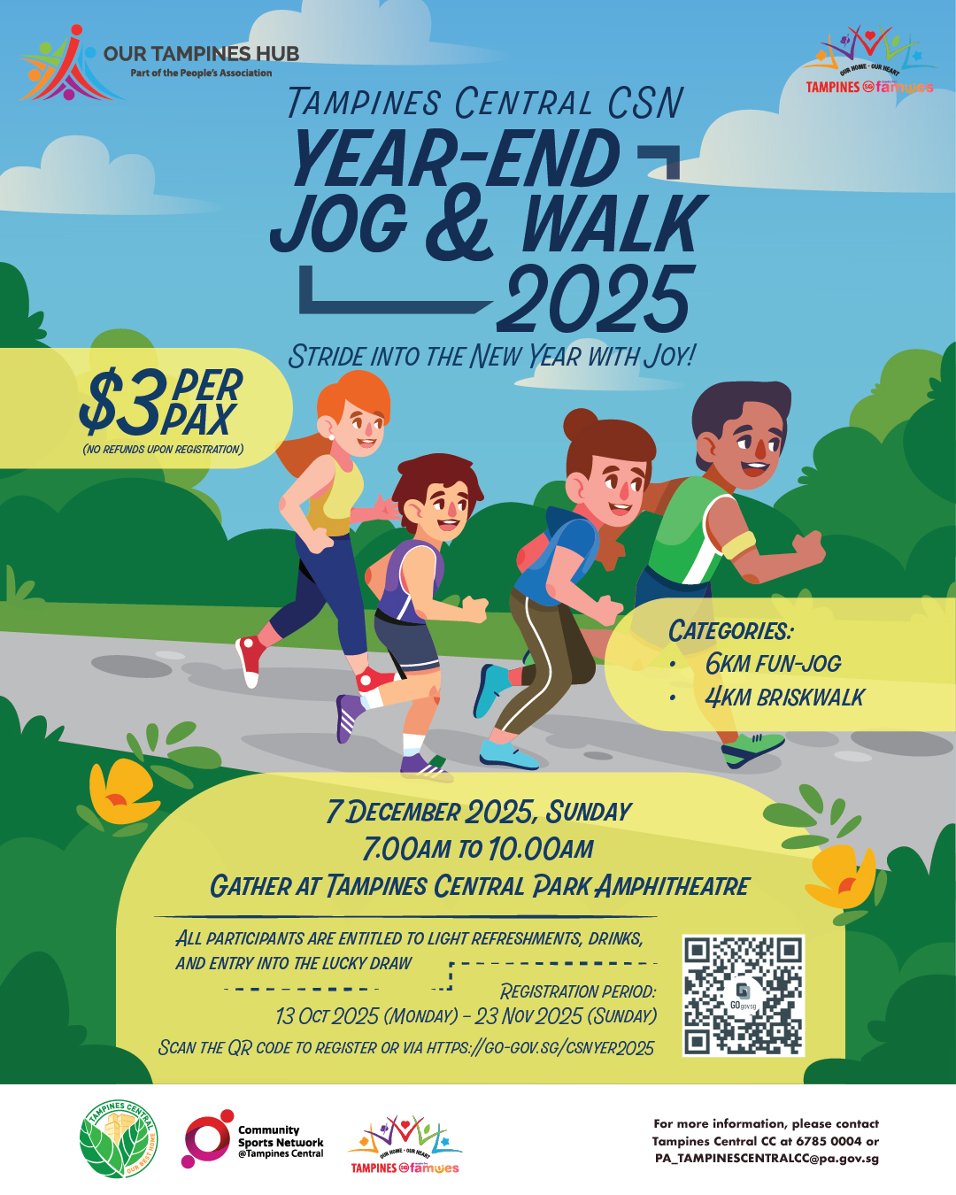 Participants enjoying the Year End Jog & Walk event