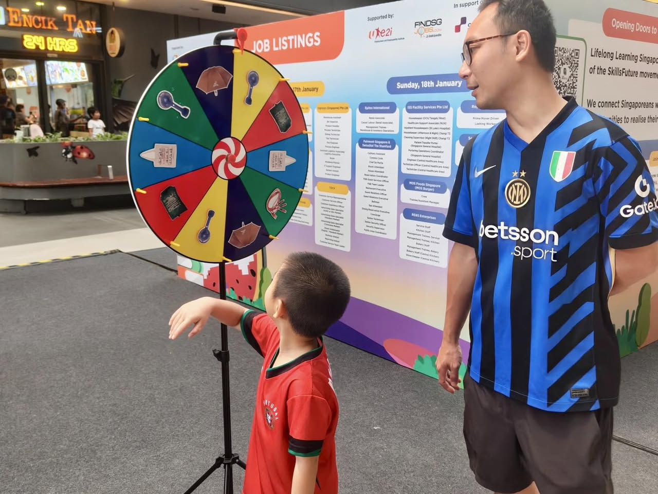 The Learning Neighbourhood event banner at Our Tampines Hub