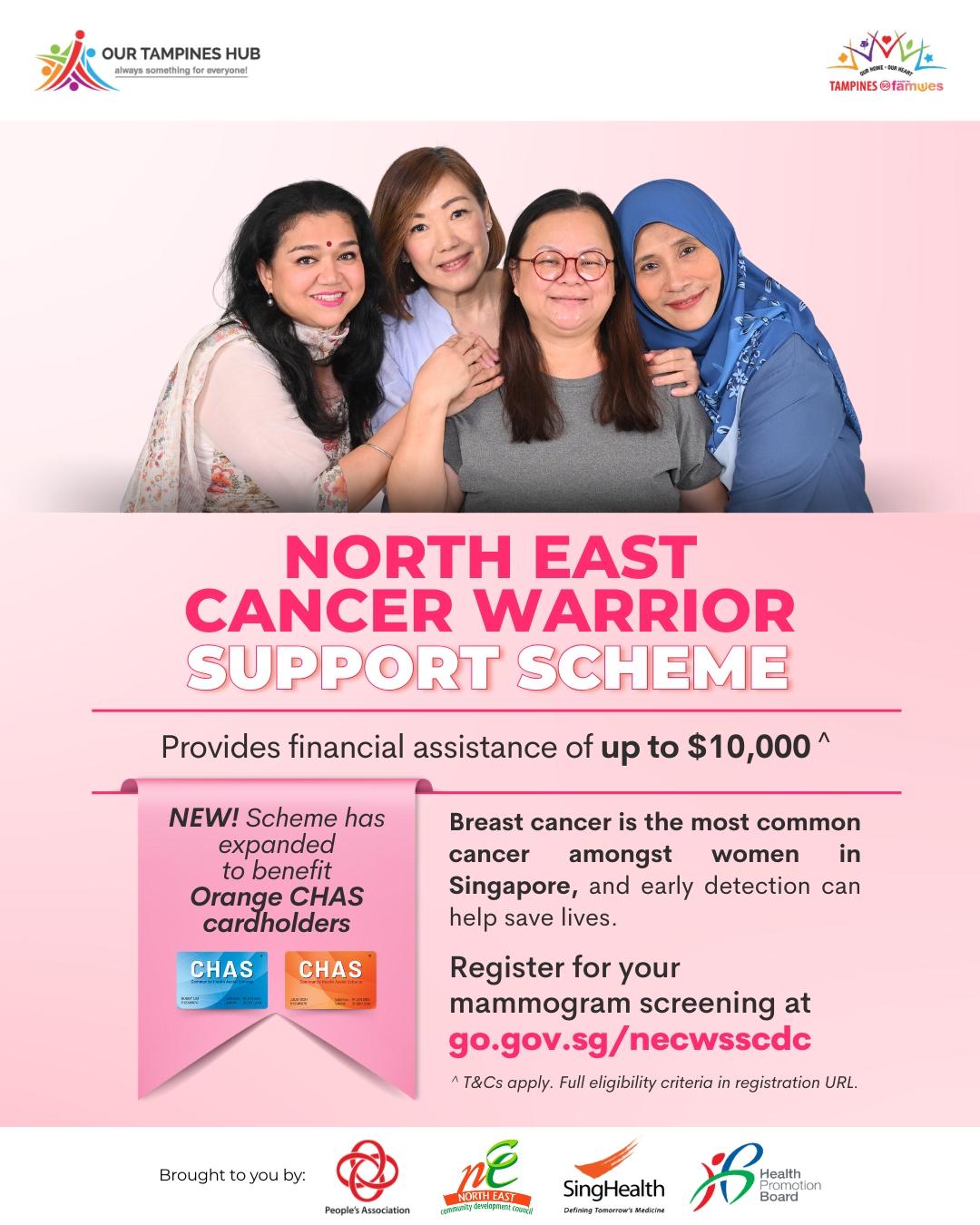 A supportive image symbolizing community care or breast cancer awareness, possibly featuring a pink ribbon or a caring hand.