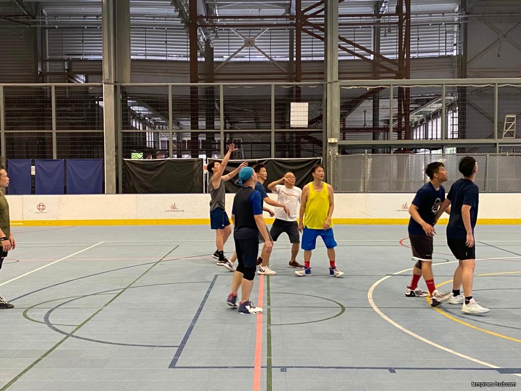 People play a sport on an indoor court at Arena @ OTH.