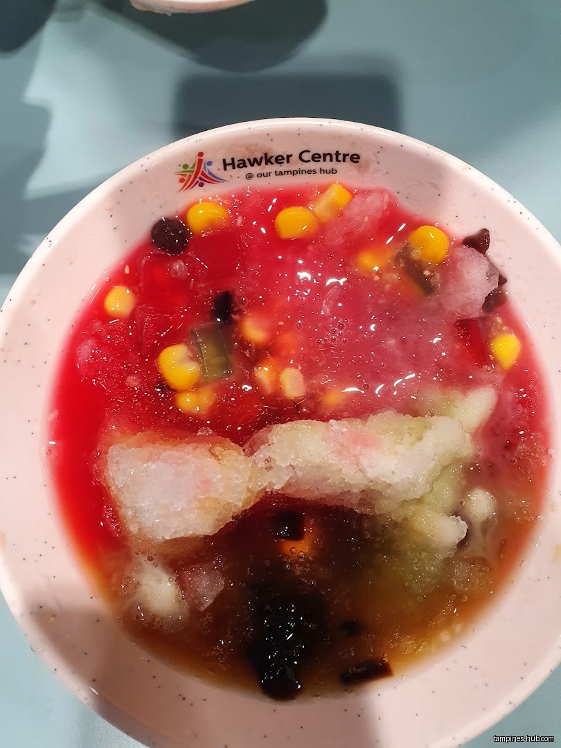 A bowl of ice kachang dessert from Hawker Centre @ Our Tampines Hub.