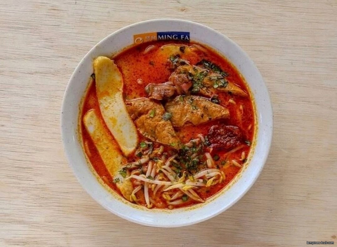 A bowl of curry noodles from Ming Fa Fishball @ Hawker Centre.