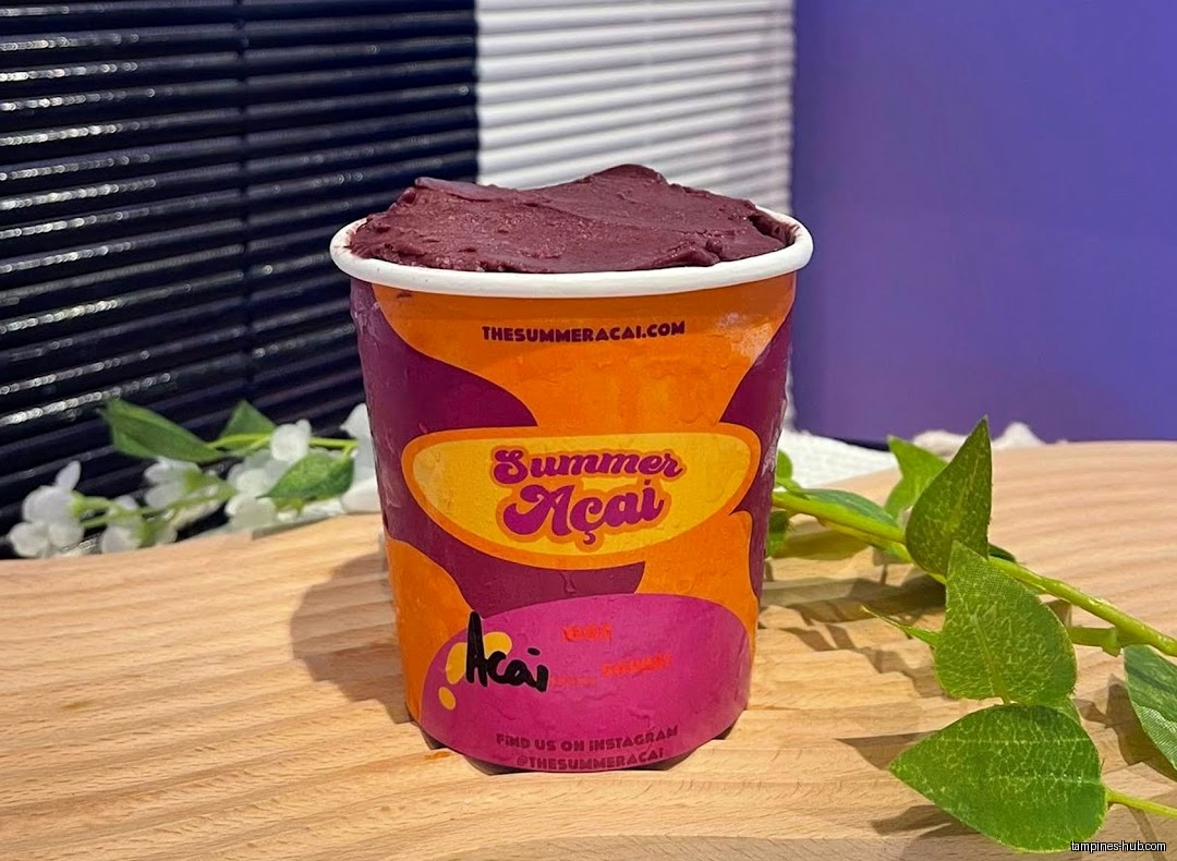 A cup of Summer Açaí from The Summer Açaí (Tampines) shop.