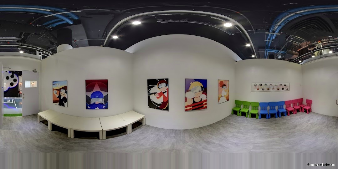 The image shows an interior view of the We Love SGP shop.